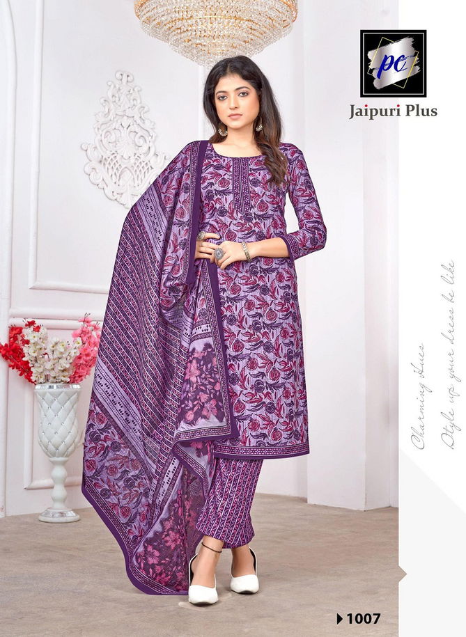 Jaipuri Plus Vol 1 By PC Poplin Cotton Printed Kurti With Bottom Dupatta Wholesale Shop In Surat 